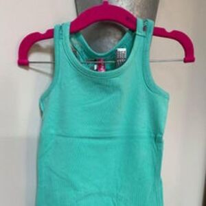 Teal boutique fitted tanks